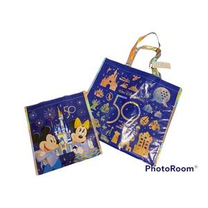Walt Disney World's 50th Celebration Reusable Tote Bundle NWT